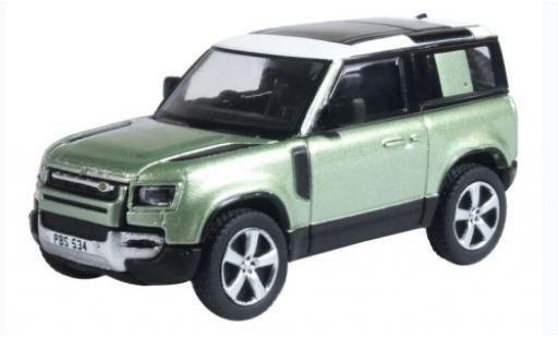 Land Rover Defender 1/76 Oxford 90 (L663) green/white RHD 2020 diecast model cars