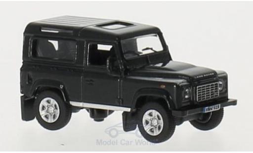Land Rover Defender 1/76 Oxford 90 black RHD Station Wagon diecast model cars