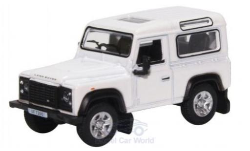 Land Rover Defender 1/76 Oxford 90 Station Wagon white diecast model cars