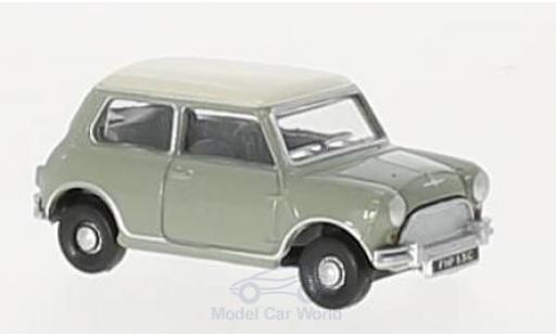 Mini Cooper D 1/76 Oxford grey/beige RHD diecast model cars