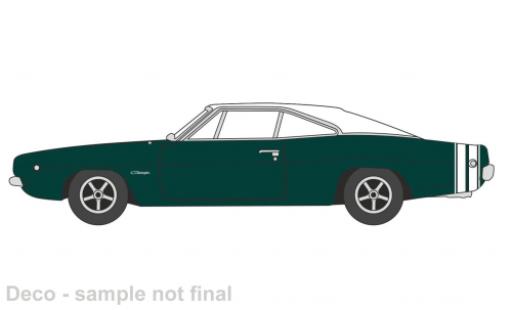 Diecast model cars Dodge Charger 1/87 Oxford vert foncé/white 1968 Dodge Charger 1/87 Oxford vert foncé/white 1968 diecast model cars