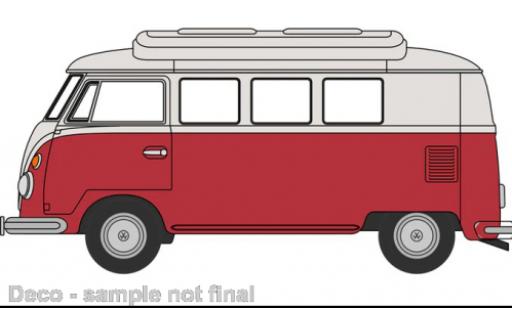Diecast model cars Volkswagen T1 1/76 Oxford Camper red/beige Volkswagen T1 1/76 Oxford Camper red/beige diecast model cars