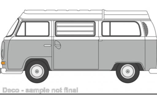 Diecast model cars Volkswagen T2 1/76 Oxford Camper grey/white Volkswagen T2 1/76 Oxford Camper grey/white diecast model cars
