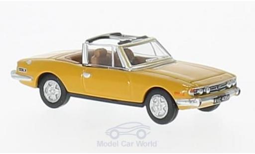 Diecast model cars Triumph Stag 1/76 Oxford yellow RHD Triumph Stag 1/76 Oxford yellow RHD diecast model cars