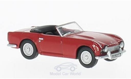 Triumph TR4 1/76 Oxford red diecast model cars