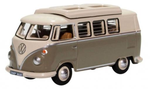 Diecast model cars Volkswagen T1 1/76 Oxford Camper grey/white Volkswagen T1 1/76 Oxford Camper grey/white diecast model cars