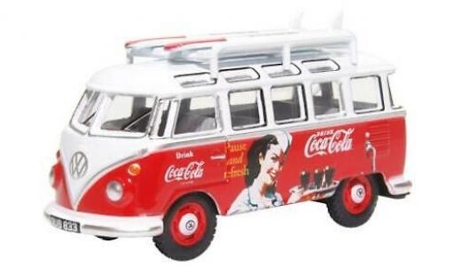 Diecast model cars Volkswagen T1 1/76 Oxford Samba Bus Coca-Cola avec Surfboards sur Rack de toit Volkswagen T1 1/76 Oxford Samba Bus Coca-Cola avec Surfboards sur Rack de toit diecast model cars