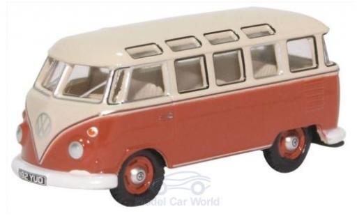 Diecast model cars Volkswagen T1 1/76 Oxford Samba Bus red/beige Volkswagen T1 1/76 Oxford Samba Bus red/beige diecast model cars