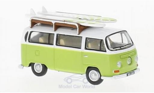Diecast model cars Volkswagen T2 B 1/76 Oxford Bay Window Camper green/white mit Surfboards Volkswagen T2 B 1/76 Oxford Bay Window Camper green/white mit Surfboards diecast model cars