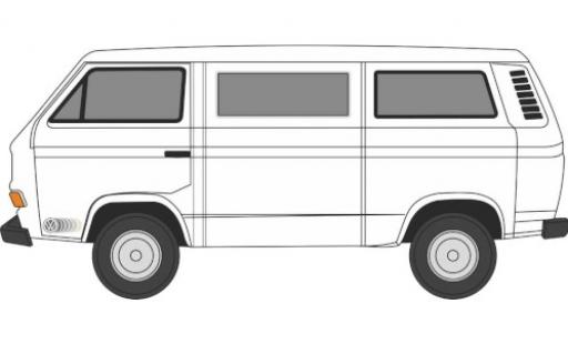 Diecast model cars Volkswagen T3 1/76 Oxford white/Dekor RHD Volkswagen T3 1/76 Oxford white/Dekor RHD diecast model cars