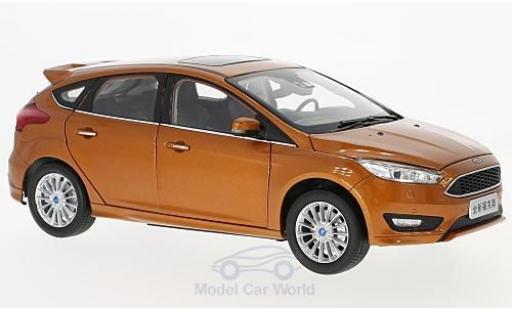 Ford Focus 1/18 Paudi MK III metallic orange 2015 diecast model cars