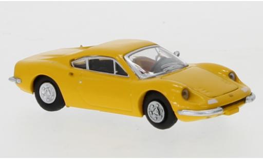 Ferrari Dino 1/87 PCX87 246 GT yellow 1969 diecast model cars