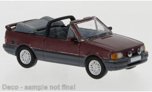 Diecast model cars Ford Escort 1/87 PCX87 IV Cabriolet metallic red/metallic grey 1986 Exklusiv bei Model Car World Ford Escort 1/87 PCX87 IV Cabriolet metallic red/metallic grey 1986 Exklusiv bei Model Car World diecast model cars
