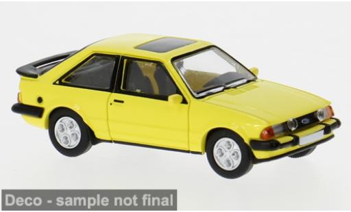 Diecast model cars Ford Escort 1/87 PCX87 MK III XR3i gelb 1982 1:87 Ford Escort 1/87 PCX87 MK III XR3i gelb 1982 1:87 diecast model cars