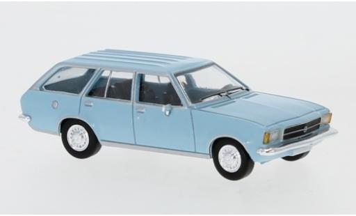 Opel Rekord 1/87 PCX87 D Caravan blue 1972 diecast model cars