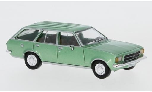 Opel Rekord 1/87 PCX87 D Caravan metallic green 1972 diecast model cars