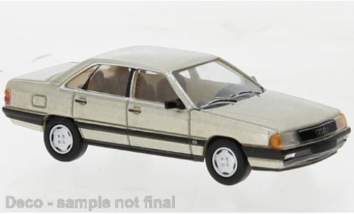 Diecast model cars Audi 100 1/87 PCX87 (C3) metallise beige 1982 Audi 100 1/87 PCX87 (C3) metallise beige 1982 diecast model cars