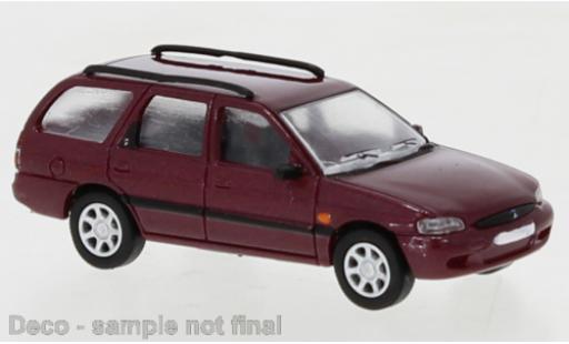 Diecast model cars Ford Escort 1/87 PCX87 MK VII Turnier metallise red foncé 1995 Ford Escort 1/87 PCX87 MK VII Turnier metallise red foncé 1995 diecast model cars