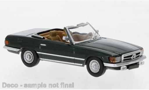 Diecast model cars Mercedes Classe SL 1/87 PCX87 SL (R107) metallise green foncé 1971 Mercedes Classe SL 1/87 PCX87 SL (R107) metallise green foncé 1971 diecast model cars