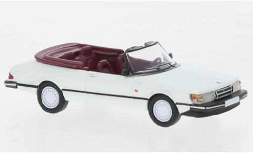Diecast model cars Saab 900 1/87 PCX87 cabriolet metallise white 1986 Saab 900 1/87 PCX87 cabriolet metallise white 1986 diecast model cars
