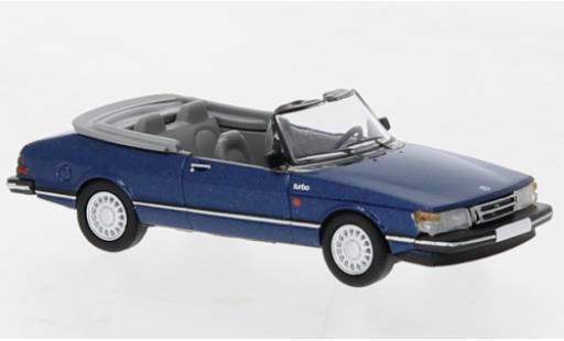 Diecast model cars Saab 900 1/87 PCX87 cabriolet metallise blue foncé 1986 Saab 900 1/87 PCX87 cabriolet metallise blue foncé 1986 diecast model cars
