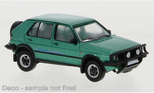 Diecast model cars Volkswagen Golf 1/87 PCX87 II Country metallic green 1990 Volkswagen Golf 1/87 PCX87 II Country metallic green 1990 diecast model cars