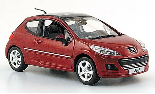Peugeot 207 Base 1/43 Norev Mi-Vie Saloon red 2009 diecast model cars