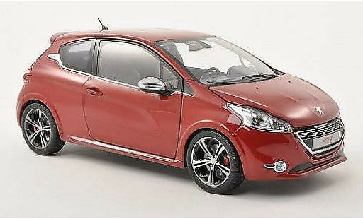 Peugeot 208 GTI 1/18 Norev red 2013 diecast model cars