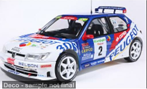Diecast model cars Peugeot 306 Maxi Rally Islas Canaris 1998 #2 G.Panizzi/H.Panizzi 1/18 Solido