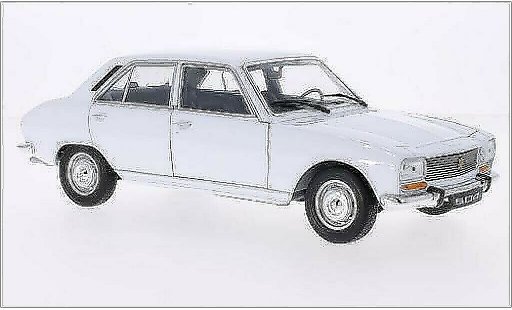 Peugeot 504 Berline 1/18 Welly Saloon white 1975 diecast model cars