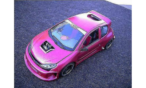 Peugeot 206 WRC 1/18 Solido kit large tuning diecast model cars