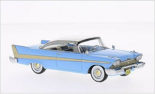Plymouth Fury Hardtop 1/43 Neo blue/white 1958 diecast model cars