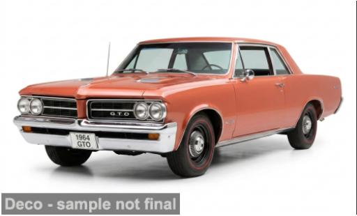 Diecast model cars Pontiac GTO orange 1964 1/18 Sun Star