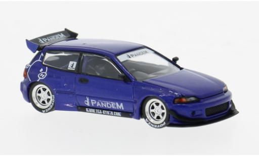 Diecast model cars Honda Civic 1/64 Pop Race (EG6) v1.5 PANDEM blau 1:64 Honda Civic 1/64 Pop Race (EG6) v1.5 PANDEM blau 1:64 diecast model cars