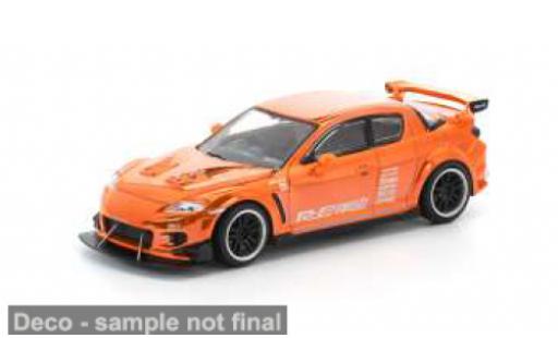 Diecast model cars Mazda RX8 1/64 Pop Race Re-Amemiya orange 1:64 Mazda RX8 1/64 Pop Race Re-Amemiya orange 1:64 diecast model cars