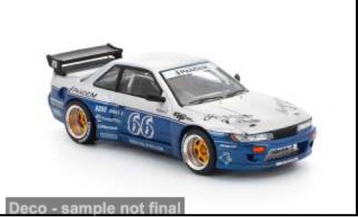 Nissan Silvia 1/64 Pop Race (S13) blau/weiss 1:64 diecast model cars
