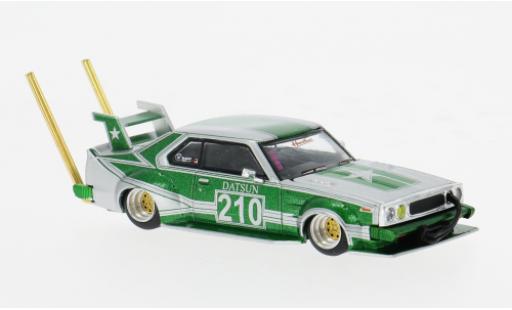 Diecast model cars Nissan Skyline 1/64 Pop Race (C210) Bosozuko Style grün/silber 1:64 Nissan Skyline 1/64 Pop Race (C210) Bosozuko Style grün/silber 1:64 diecast model cars