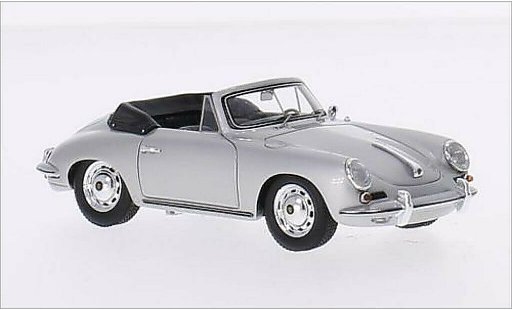 Porsche 356 C C 1/43 Spark Carrera 2 Convertible grey diecast model cars