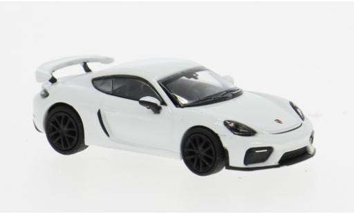 Porsche Cayman GT4 1/87 Minichamps 718 (981) weiss 2019 1:87 diecast model cars