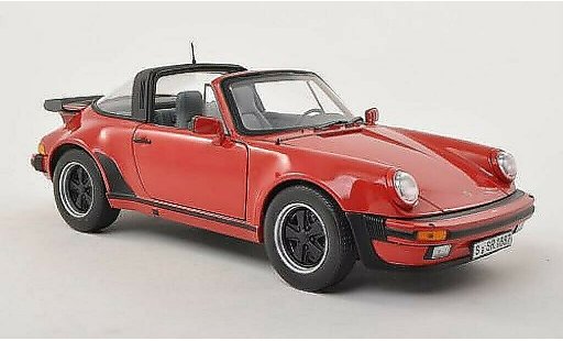 Porsche 911 Turbo 1/18 Norev 3.3 Targa red 1987 diecast model cars