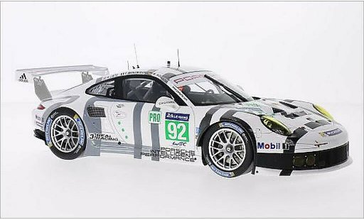 Porsche 911 R 1/18 Spark No.92 Team Manthey Le Mans 2014 diecast model cars