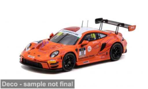 Porsche 992 GT3 1/64 Tarmac Works 911  Suzuka 1000 km 2025 #18 H.Nagai 1:64 diecast model cars
