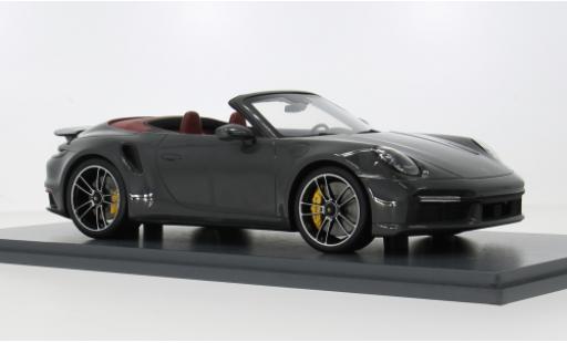 Porsche 992 Turbo s 1/18 Schuco 911  Turbo S Cabriolet grau 2022 1:18 diecast model cars