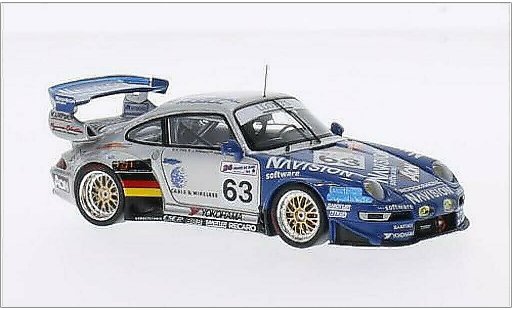 Porsche 911 GT2 1/43 Spark No.63 Roock Racing Navision 24h Le Mans 1999 /J.Robinson diecast model cars