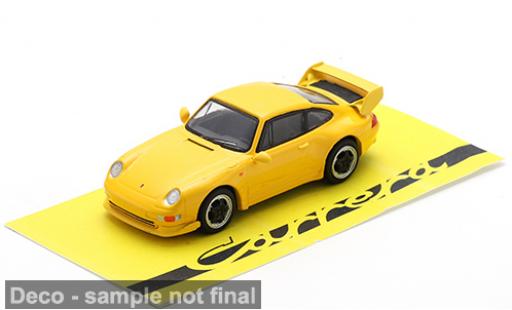 Porsche 993 1/64 Spark 911  RS Clubsport gelb/schwarz 1995 1:64 diecast model cars