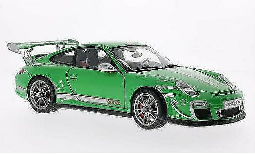 Porsche 911 GT3 1/18 Autoart 4.0 green/grey 2011 diecast model cars