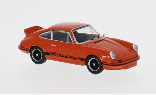 Diecast model cars Porsche 911 Carrera RS 2.7 orange/schwarz 1973 1/64 Mini GT