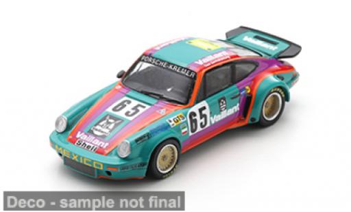 Porsche 930 RSR 1/64 Spark 911 Carrera 3.0 24h Le Mans 1975 #65 B.Sprowls/J.C.Bola&ntilde;os 1:64 diecast model cars