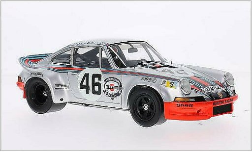 Porsche 911 Carrera 1/18 Spark R No.46 Martini Racing Martini 24h Le Mans 1973 diecast model cars