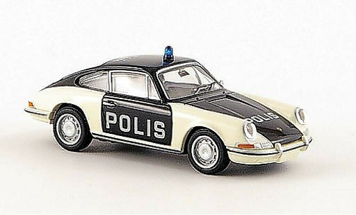 Porsche 911 Base 1/87 Brekina Coupe Polis Police diecast model cars
